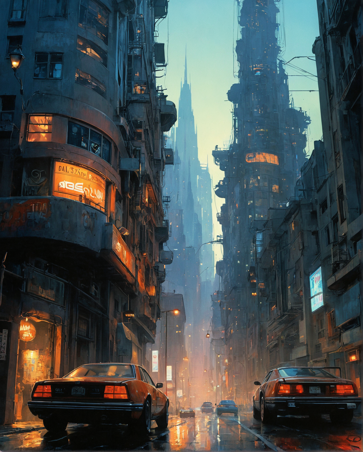 16708-3383632197-enki bilal,philippe druillet,moebius inspired euro sci-fi art _a dystopian cityscape at twilight, skyscrapers draped in neon lig.png